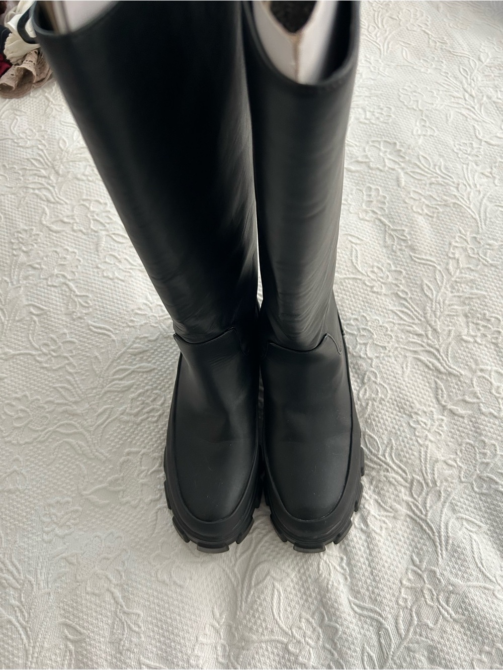 Circus by Sam Edelman Black Tall Platform Lug Boots